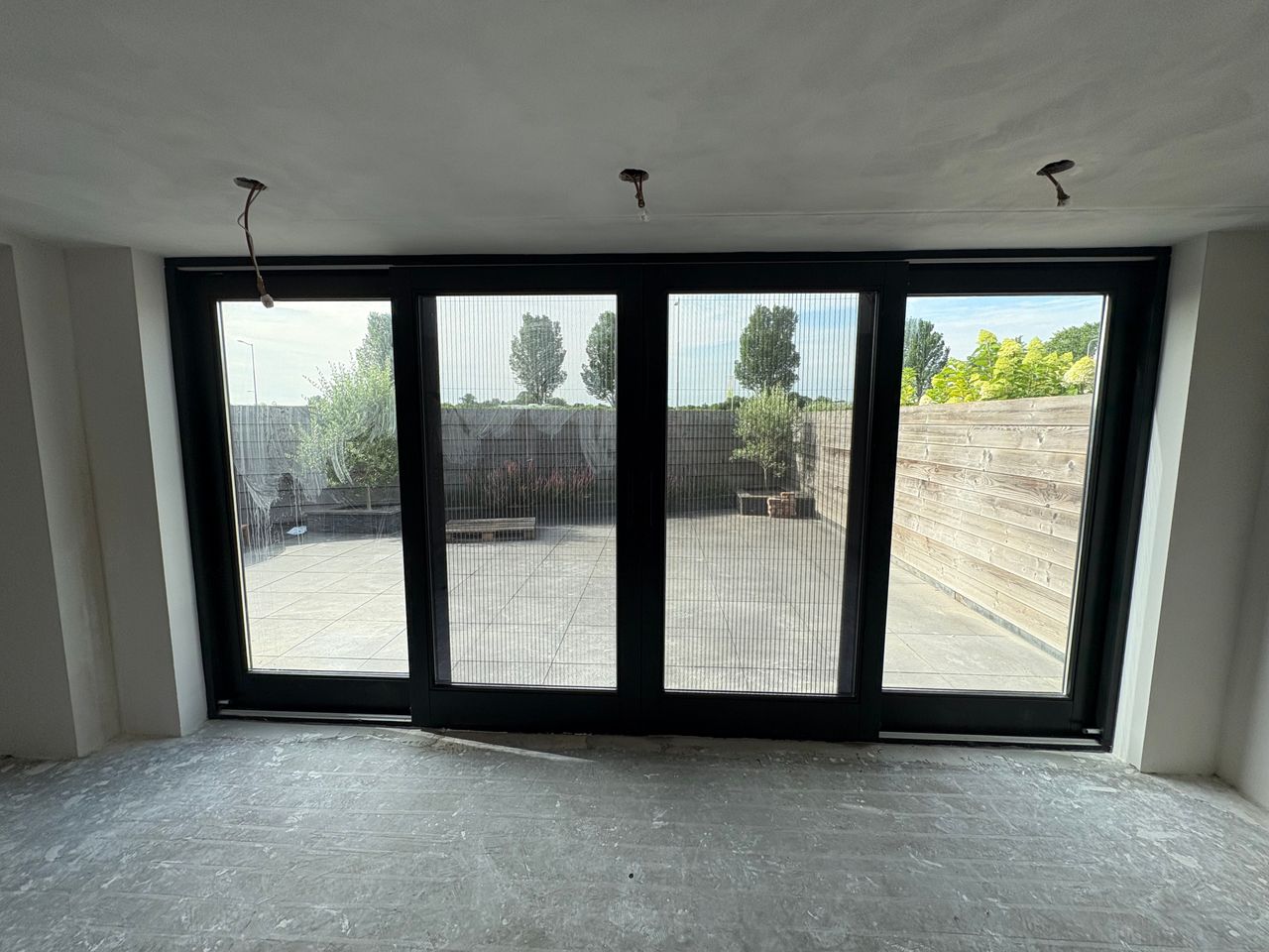 Schuifpui gemonteerd bij een klant