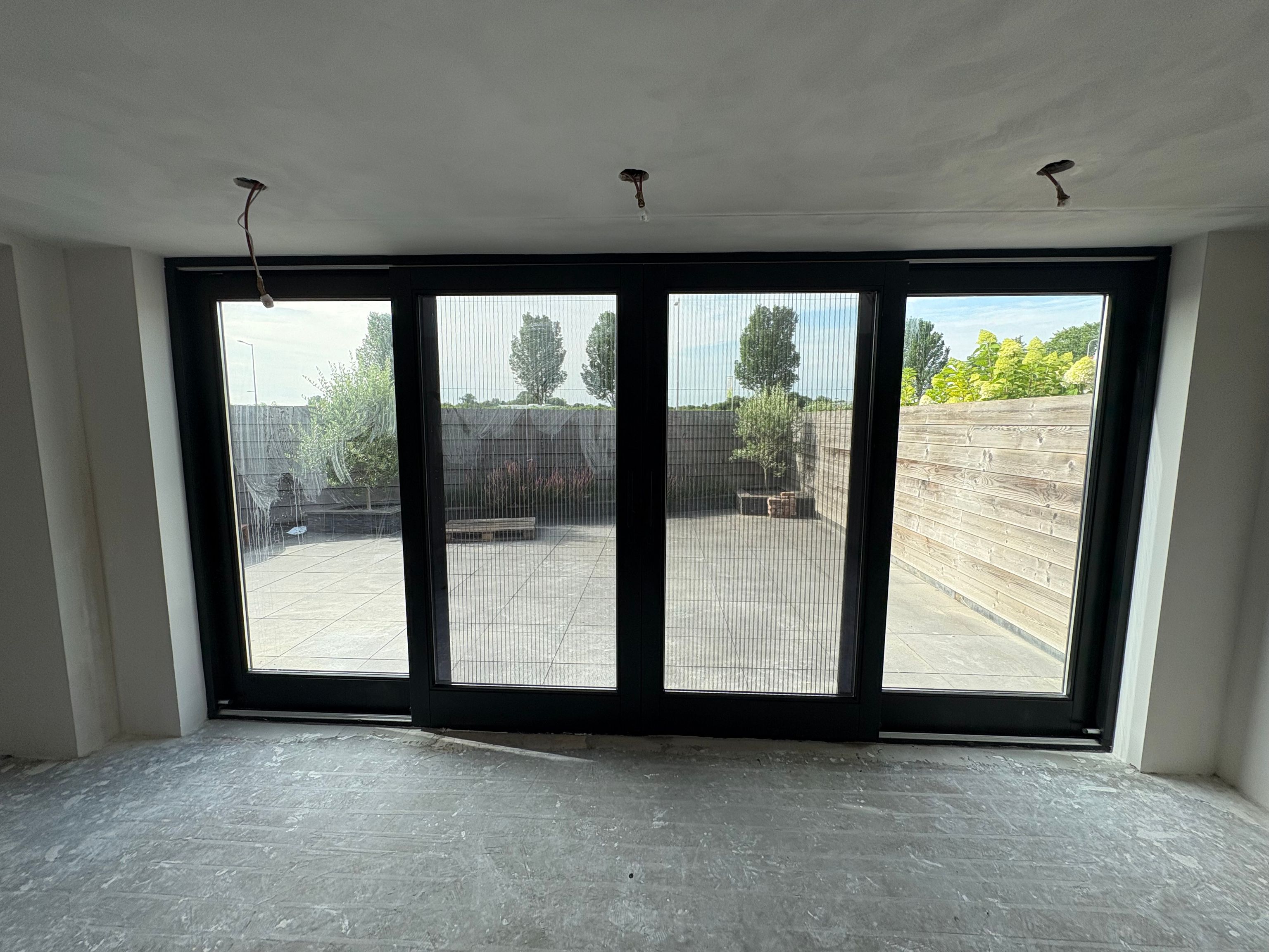 Schuifpui gemonteerd bij een klant